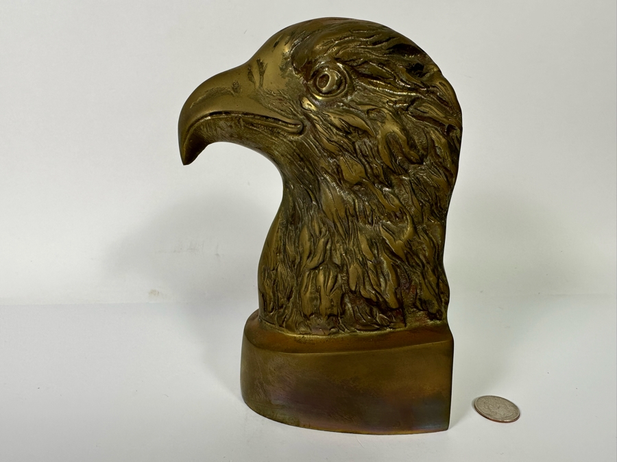 Vintage Brass Eagle Bookend 4.5W X 4D X 8H [Photo 2]