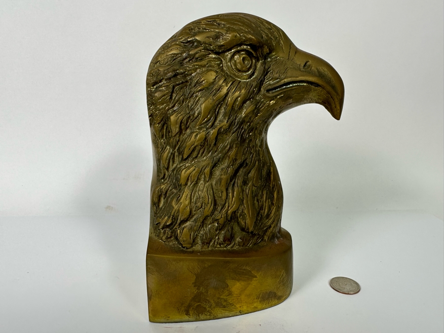 Vintage Brass Eagle Bookend 4.5W X 4D X 8H [Photo 5]