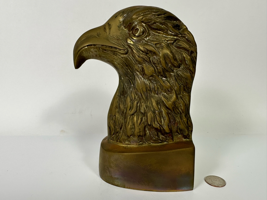 Vintage Brass Eagle Bookend 4.5W X 4D X 8H [Photo 3]