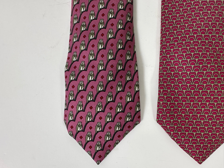 Four Hermes Paris Silk Scarves Mens [Photo 6]