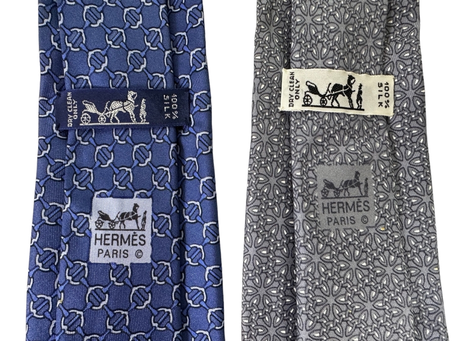 Four Hermes Paris Silk Scarves Mens [Photo 3]