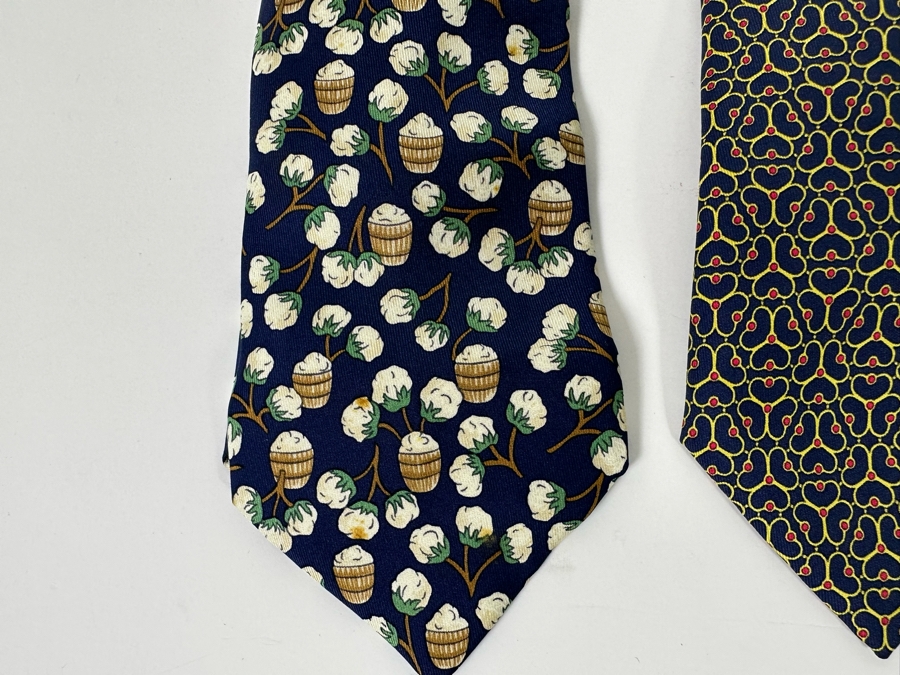 Four Hermes Paris Silk Scarves Mens [Photo 5]