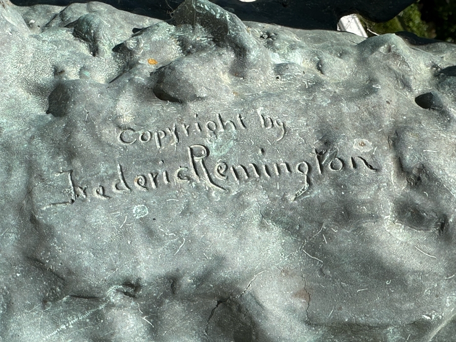 Frederic Remington Bronze Statue Titled 'Mountain Man' 11W X 10D X 27.5H [Photo 7]