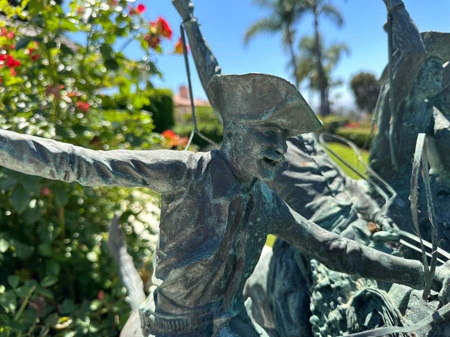 Frederic Remington Limited Edition Bronze Statue Titled 'Coming Through The Rye' Numbered 26 Of 100, Large 24W X 22D X 28H [Photo 6]