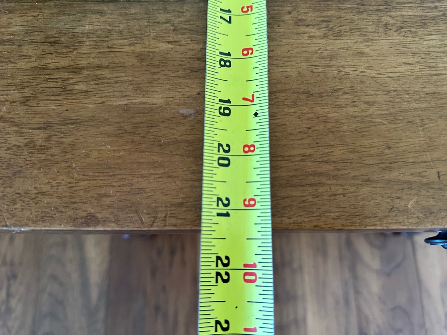 Antique Barley Twist Wooden Table Desk With Drawer 29W X 21.5D X 27.5H [Photo 10]