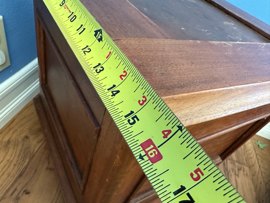 Antique Wooden Commode 15.5H [Photo 7]