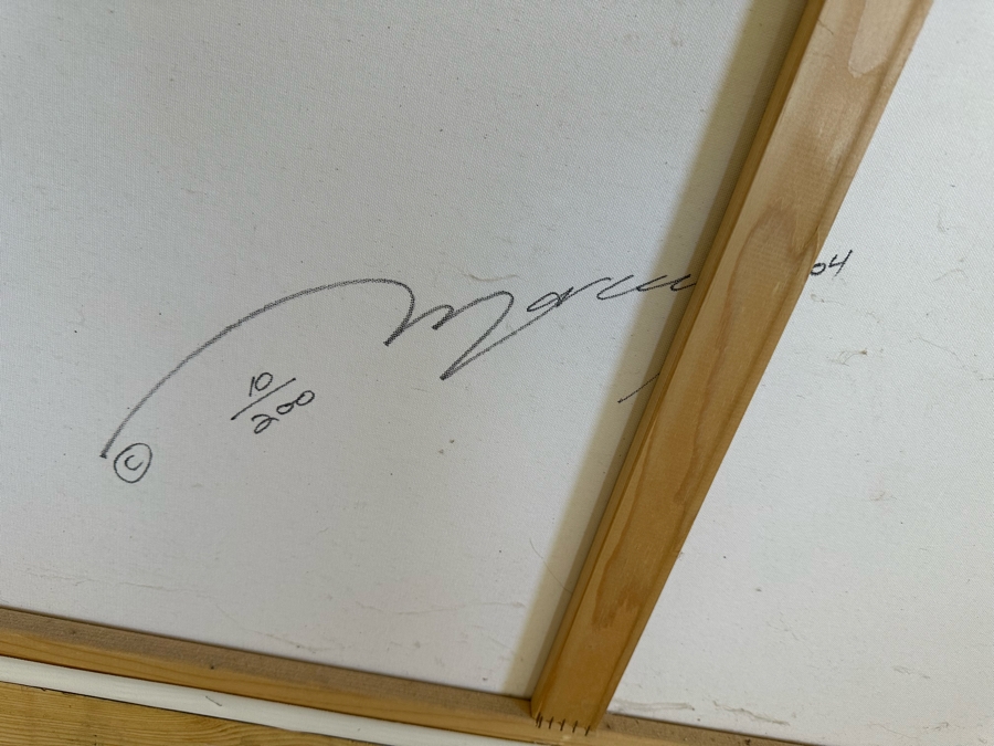 Maher Morcos Large Hand Signed Limited Edition Giclee Artwork Portofino Italy Signed And Numbered 10 Of 200 On Verso Canvas 70 X 32 Framed 78 X 41.5 [Photo 24]