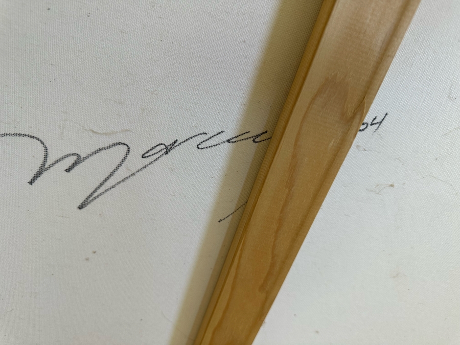 Maher Morcos Large Hand Signed Limited Edition Giclee Artwork Portofino Italy Signed And Numbered 10 Of 200 On Verso Canvas 70 X 32 Framed 78 X 41.5 [Photo 26]