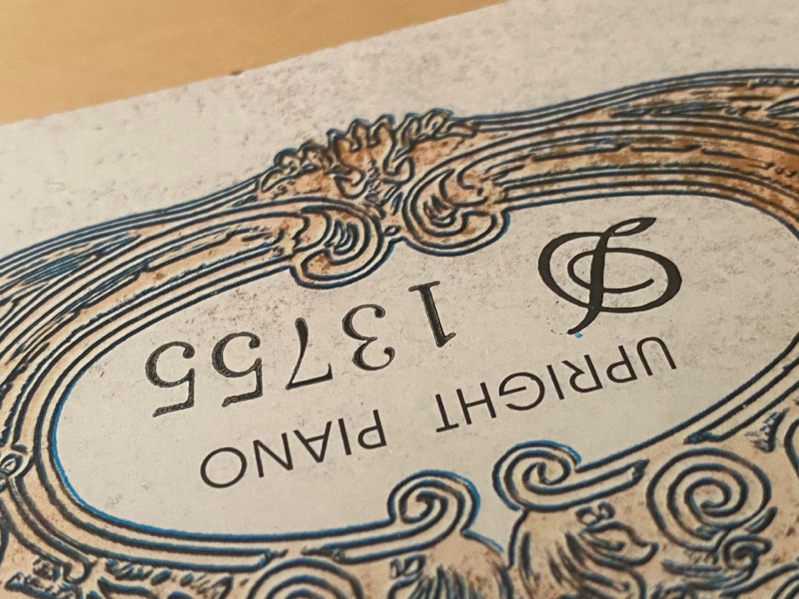 Stunning Hallet, Davis & Co Boston Lacquer Finish Upright Piano With Bench [Photo 6]