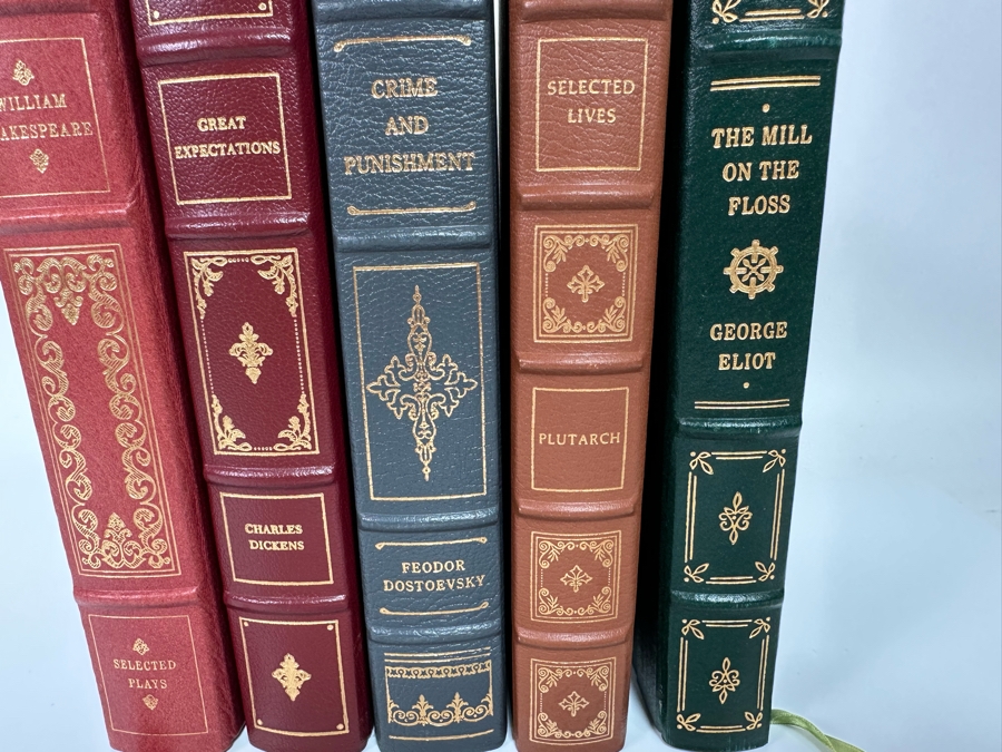 Five Leather Bound Franklin Library Classic Books [Photo 3]