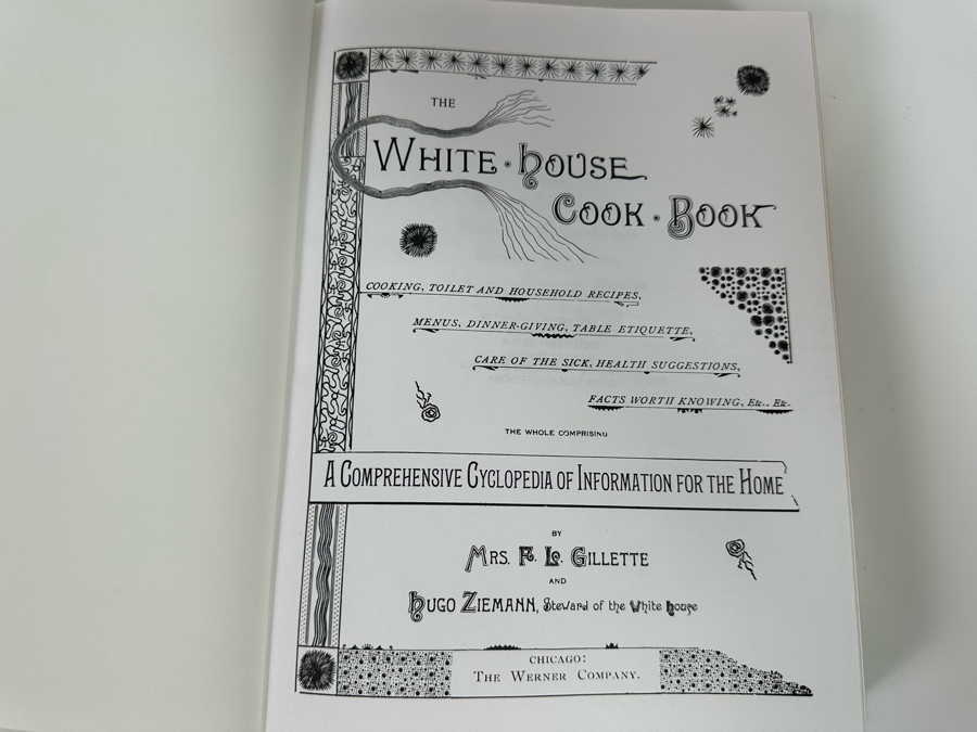 Leatherbound The Original White House Cook Book 1887 Edition New And Enlarged 1999 Edition [Photo 4]