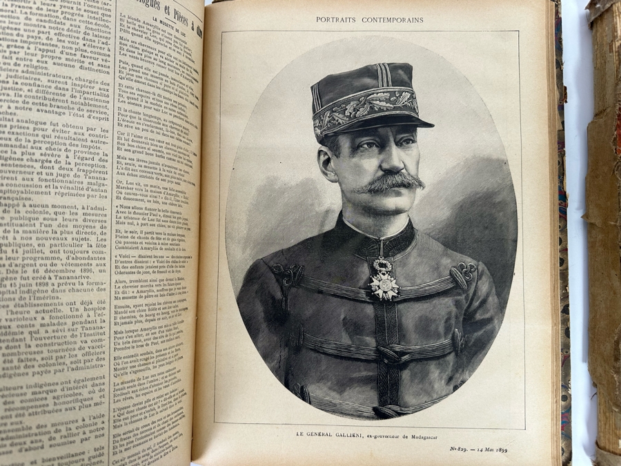 Pair Of Antique 1899 Les Annales Politiques Et Litteraires Books Tomes Paris - See Photos [Photo 5]