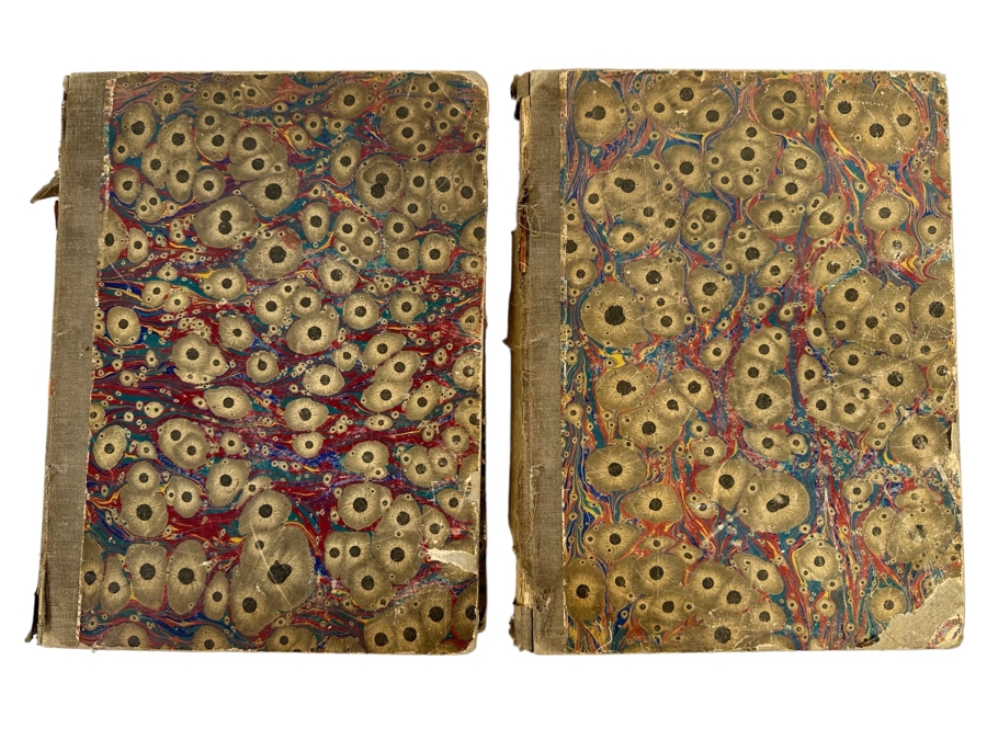 Pair Of Antique 1899 Les Annales Politiques Et Litteraires Books Tomes Paris - See Photos