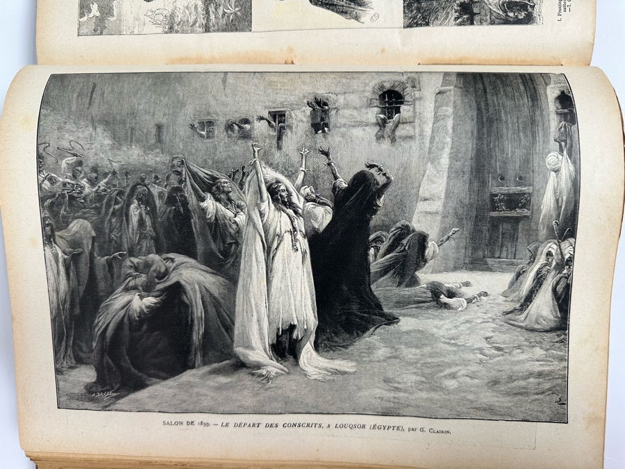 Pair Of Antique 1899 Les Annales Politiques Et Litteraires Books Tomes Paris - See Photos [Photo 12]