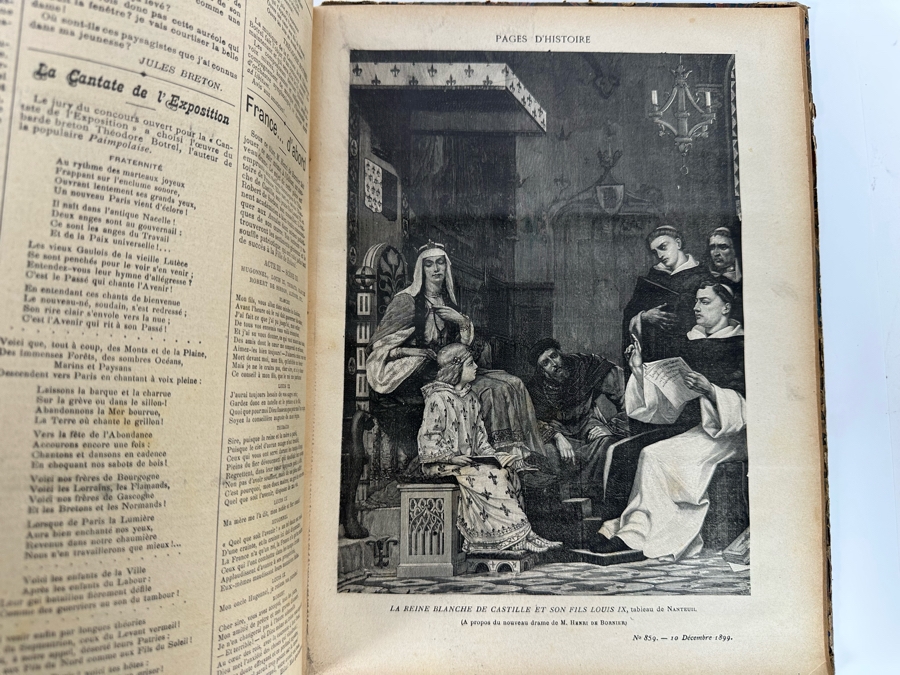 Pair Of Antique 1899 Les Annales Politiques Et Litteraires Books Tomes Paris - See Photos [Photo 10]