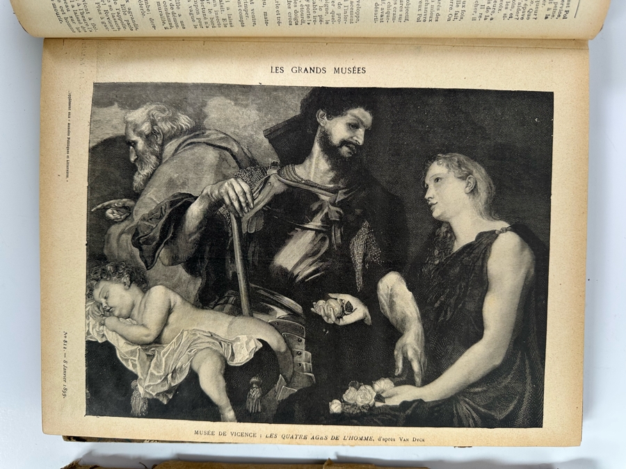 Pair Of Antique 1899 Les Annales Politiques Et Litteraires Books Tomes Paris - See Photos [Photo 8]