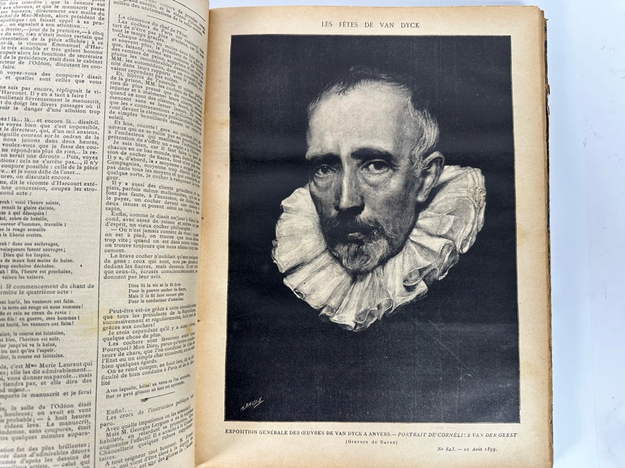 Pair Of Antique 1899 Les Annales Politiques Et Litteraires Books Tomes Paris - See Photos [Photo 13]