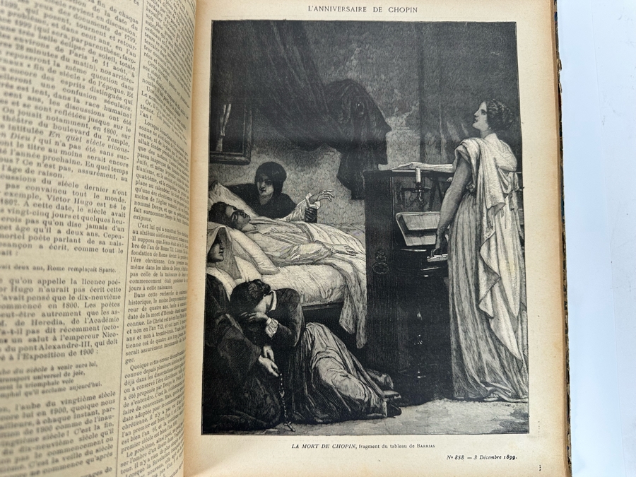 Pair Of Antique 1899 Les Annales Politiques Et Litteraires Books Tomes Paris - See Photos [Photo 11]