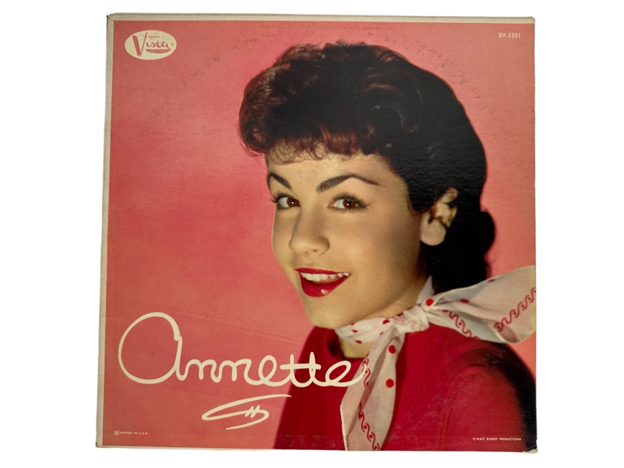 Vintage Walt Disney Productions Annette Vinyl Record BV-3301