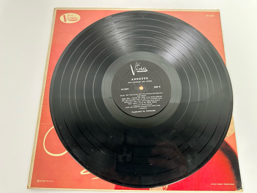 Vintage Walt Disney Productions Annette Vinyl Record BV-3301 [Photo 6]