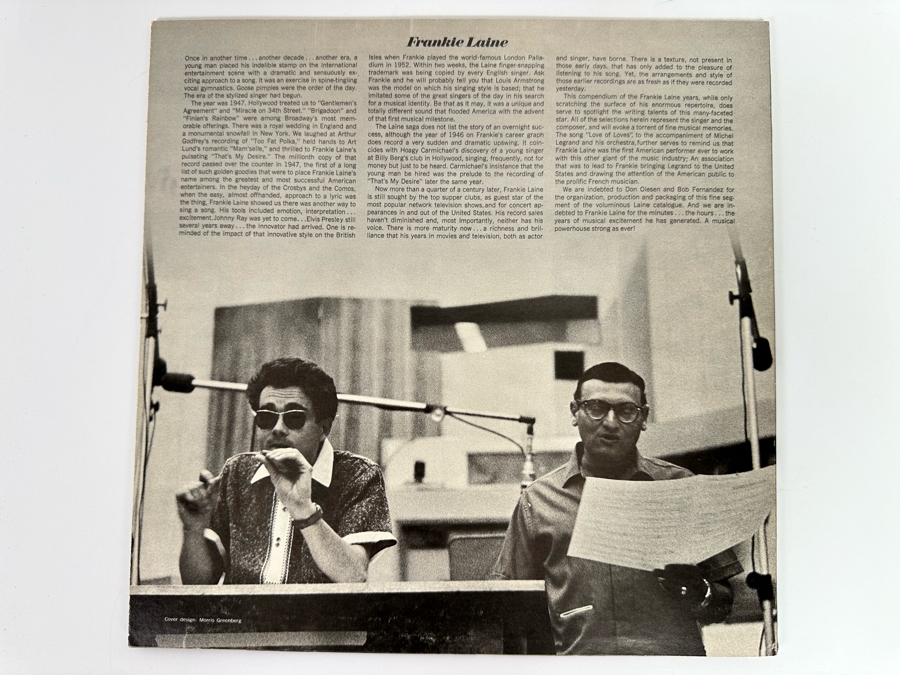 Autographed Frankie Laine Viny Record Reflective Years [Photo 4]