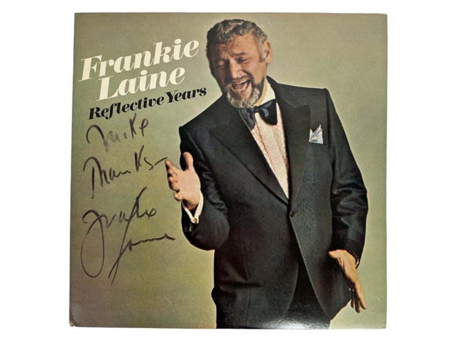 Autographed Frankie Laine Viny Record Reflective Years