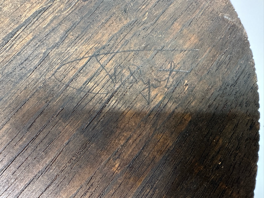 Signed Relief Carved Wooden Silver Dollar Wall Plaque 11R X .75D [Photo 10]