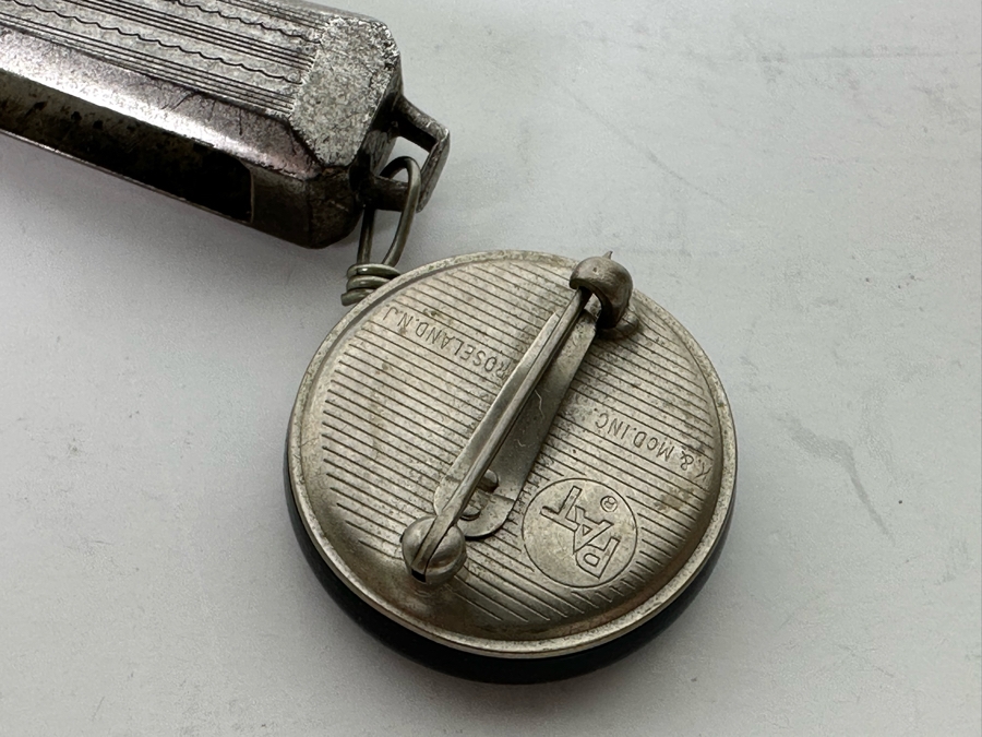 Vintage Art Deco Sterling Silver Lorgnette Folding Spectacles With Handle Pendant [Photo 7]