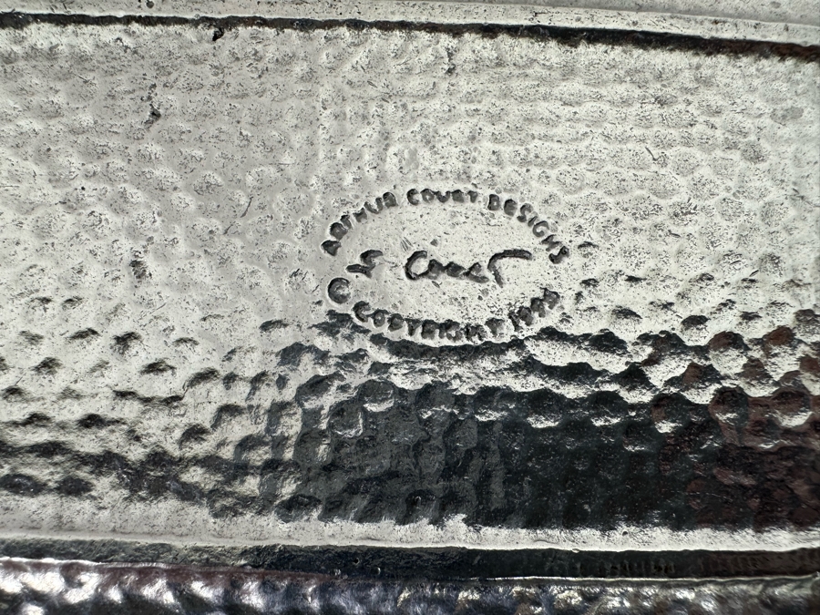 Arthur Court Designs Dimpled Oval Serving Tray 18.5W X 6D [Photo 4]