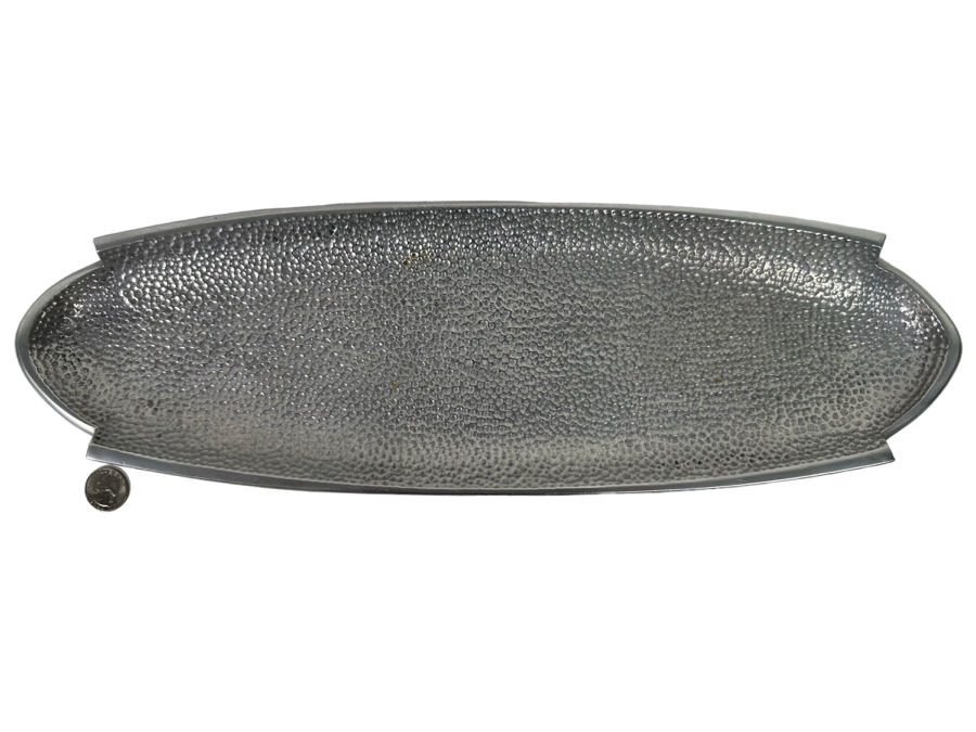 Arthur Court Designs Dimpled Oval Serving Tray 18.5W X 6D