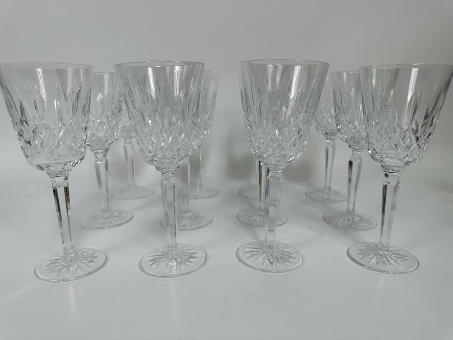 Twelve Waterford Crystal Lismore Stemware Glasses 8H [Photo 2]