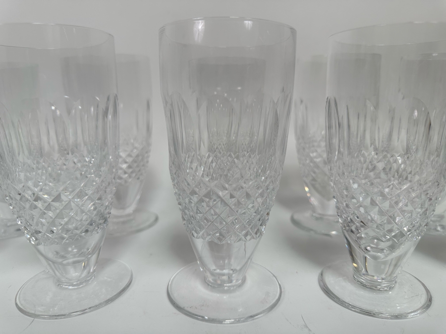 Ten Waterford Crystal Colleen Footed Iced Tea Glasses 6 3/8H [Photo 5]