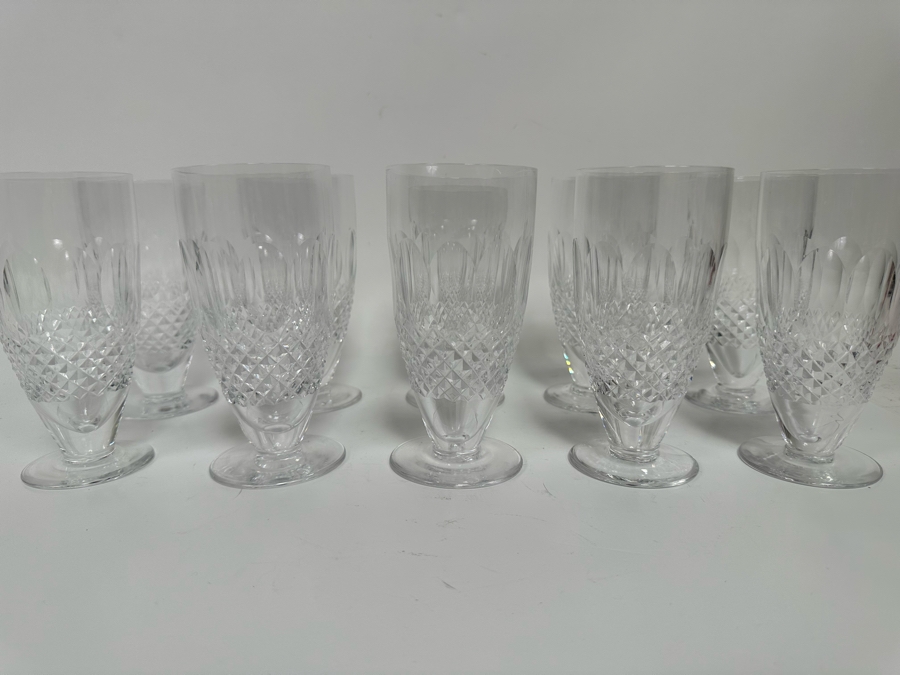 3 Waterford Colleen Short Stem Crystal 4 1/2 White Wine Glasses 4