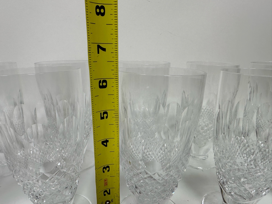 Ten Waterford Crystal Colleen Footed Iced Tea Glasses 6 3/8H [Photo 7]