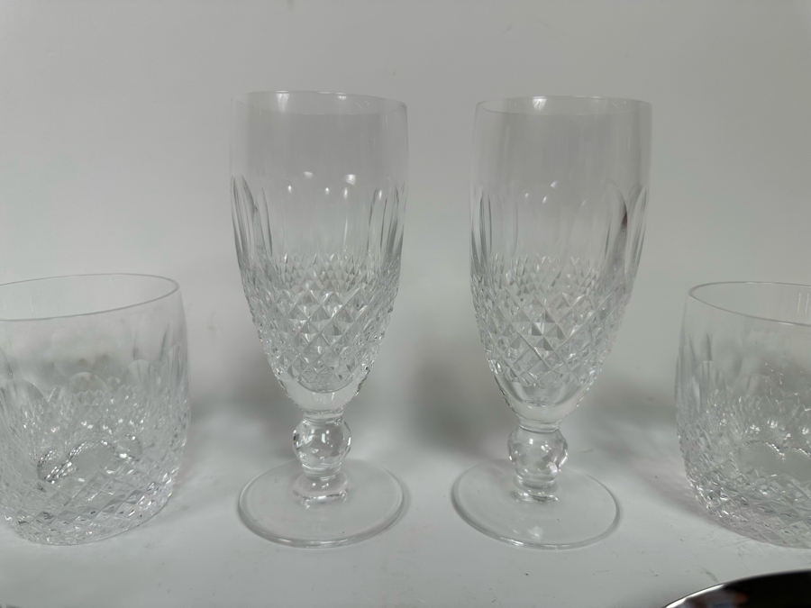 Waterford Crystal Lot Featuring Glasses And Salad Serving Set 10 Pieces [Photo 7]