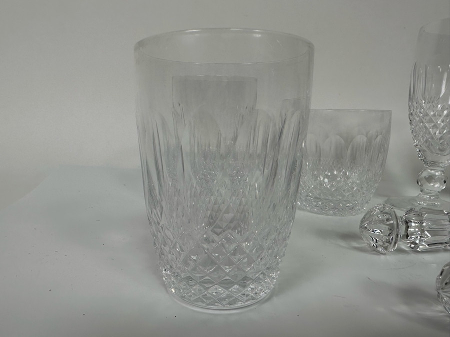 Waterford Crystal Lot Featuring Glasses And Salad Serving Set 10 Pieces [Photo 5]