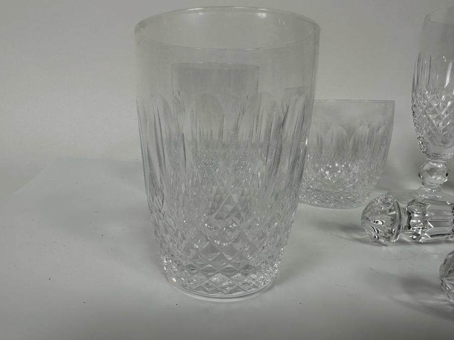 Waterford Crystal Lot Featuring Glasses And Salad Serving Set 10 Pieces [Photo 4]