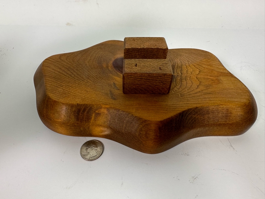 R D Lewis Signed Carved Wooden Duck Decoy On Stand Dated 1980 14W X 7D X 10H [Photo 15]