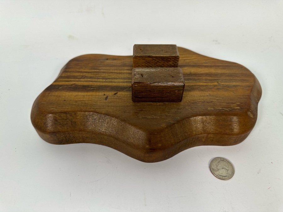 R D Lewis Signed Carved Wooden Duck Decoy On Stand Dated 1980 13W X 7D X 9H [Photo 12]