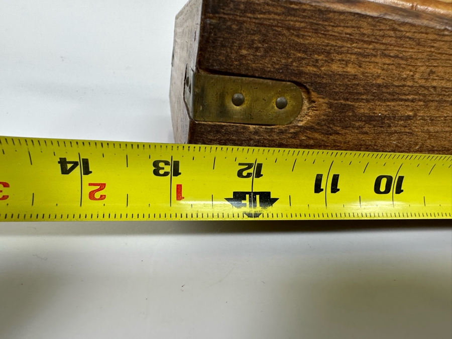 Handmade Wooden Box With Duck Decoy Finial Top 13W X 7D X 9H [Photo 12]