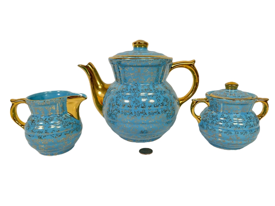 Vintage Tea Service Drip-O-Later By The Enterprise Aluminum Co Teapot Measures 9W X 7H [Photo 1]