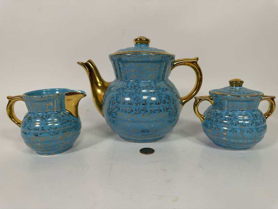 Vintage Tea Service Drip-O-Later By The Enterprise Aluminum Co Teapot Measures 9W X 7H [Photo 4]