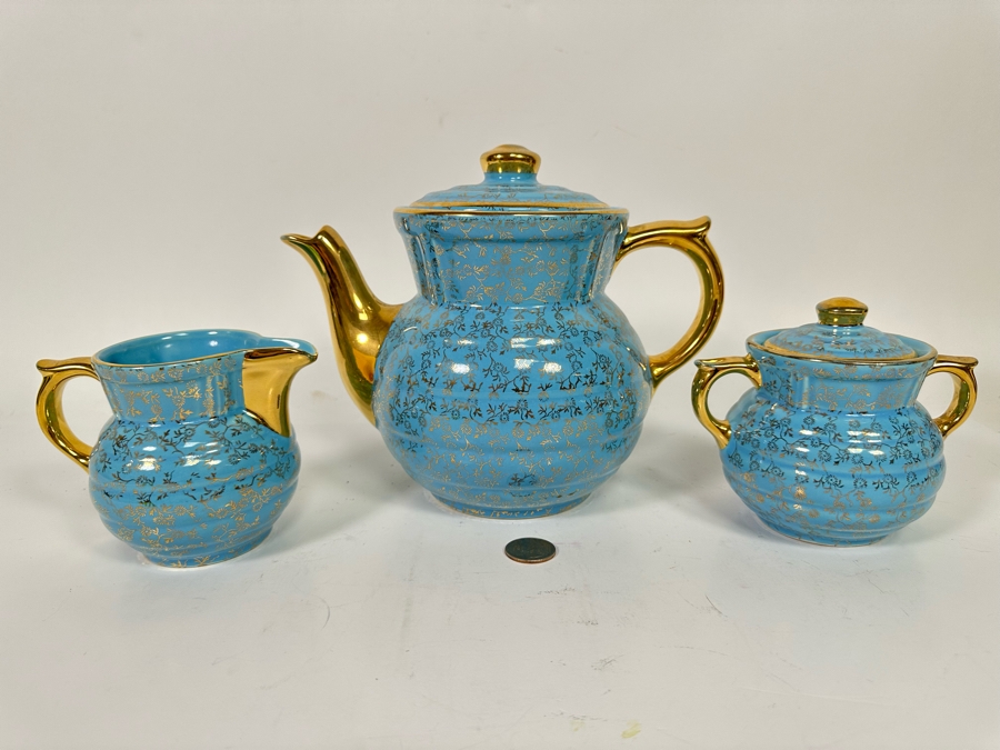 Vintage Tea Service Drip-O-Later By The Enterprise Aluminum Co Teapot Measures 9W X 7H [Photo 2]