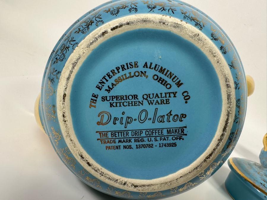 Vintage Tea Service Drip-O-Later By The Enterprise Aluminum Co Teapot Measures 9W X 7H [Photo 8]