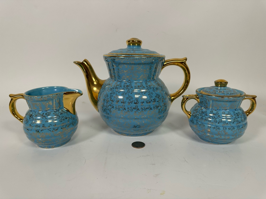 Vintage Tea Service Drip-O-Later By The Enterprise Aluminum Co Teapot Measures 9W X 7H [Photo 3]