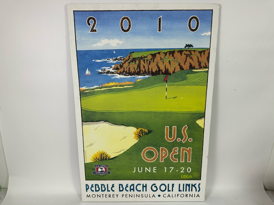 2010 U.S. Open USGA Pebble Beach Golf Links Tournament Poster On Foam Board Monterey Peninsula, CA 24 X 36 [Photo 3]