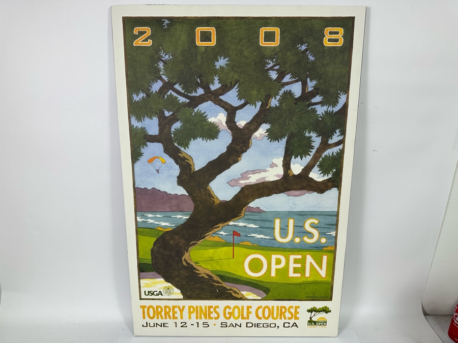 2008 U.S. Open USGA Torrey Pines Golf Course Tournament Poster On Foam Board San Diego, CA 24 X 36 [Photo 2]