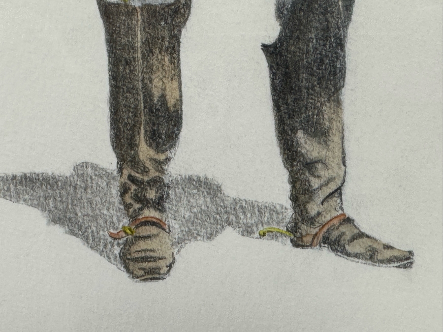 Frederic Remington Print Of Lieutenant James M. Watson 10th Cavalry 10.5 X 12.5 Framed 22.5 X 24.5 [Photo 10]