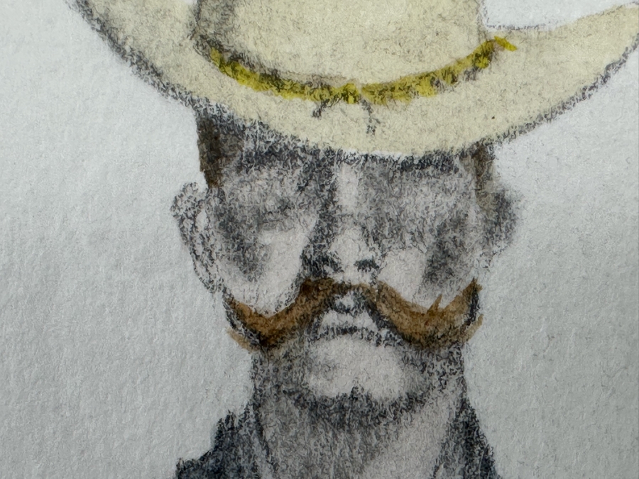 Frederic Remington Print Of Lieutenant James M. Watson 10th Cavalry 10.5 X 12.5 Framed 22.5 X 24.5 [Photo 6]