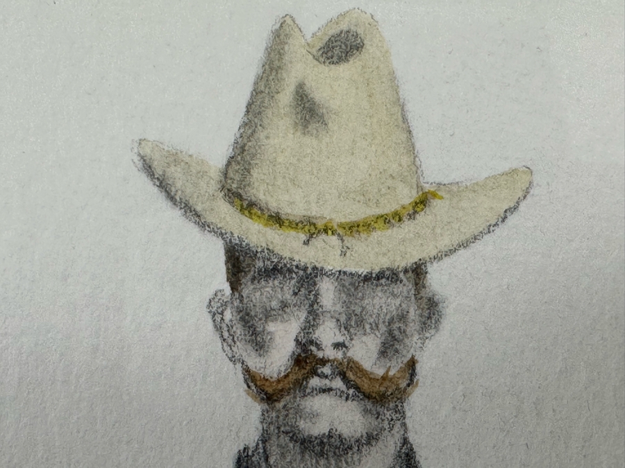 Frederic Remington Print Of Lieutenant James M. Watson 10th Cavalry 10.5 X 12.5 Framed 22.5 X 24.5 [Photo 5]